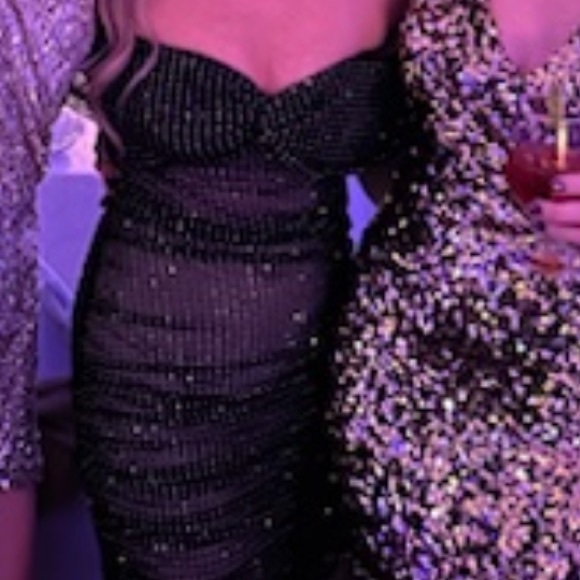 Self Portrait crystal netted dress size UK10 - Picture 2 of 3